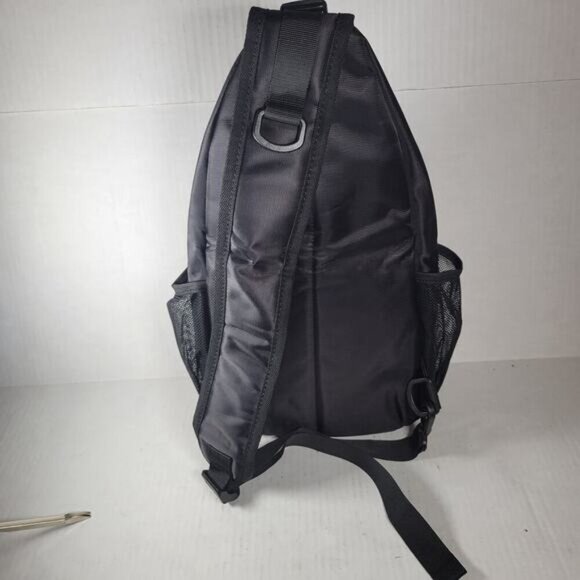 Mosiso Black Hiking Daypack Outdoor Crossbody Athleisure Canvas Sling Backpack - Picture 3 of 7